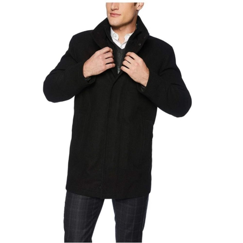 Marc New York by Andrew Marc Men's Coyle Black Trench Coat Size Small NWT